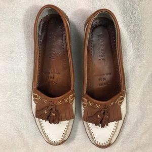 Cole Haan White/Oak Sonia Loafer